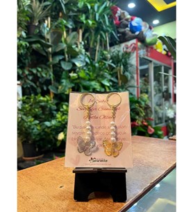 kelebek anahtarlık, incili anahtarlık, sevgiliye hediye akse